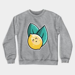 Kawaii Cute Lemon and Leaves Crewneck Sweatshirt